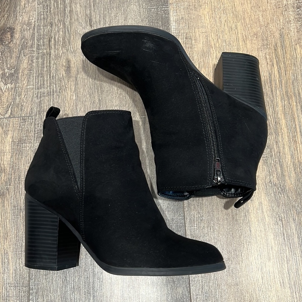 Suede booties